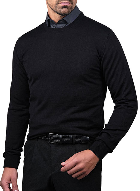 MEN'S ΠΟΥΛΟΒΕΡ MANETTI CASUAL  BLACK