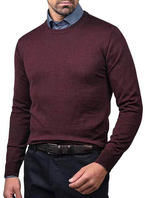 MEN'S ΠΟΥΛΟΒΕΡ MANETTI CASUAL  BORDEAUX