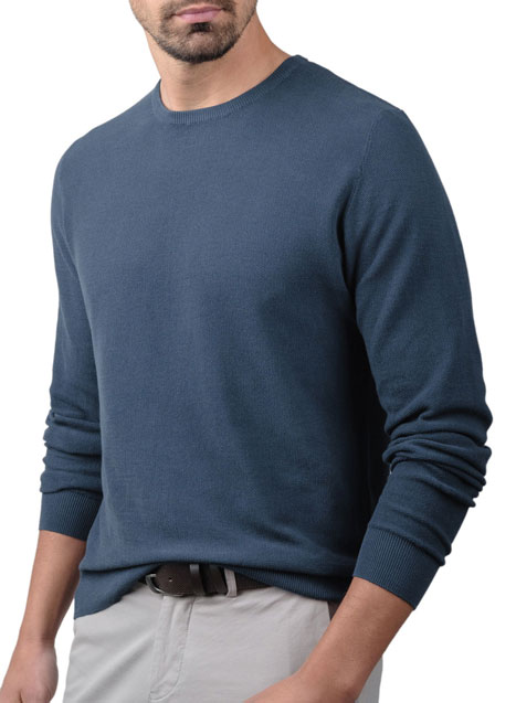 Ανδρικό Βαμβακερό πλεκτό Manetti casual jeans blue