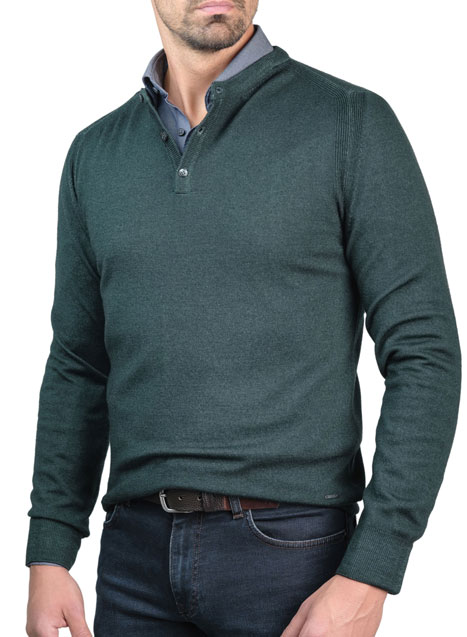 MEN'S ΠΟΥΛΟΒΕΡ MANETTI CASUAL  PETROL