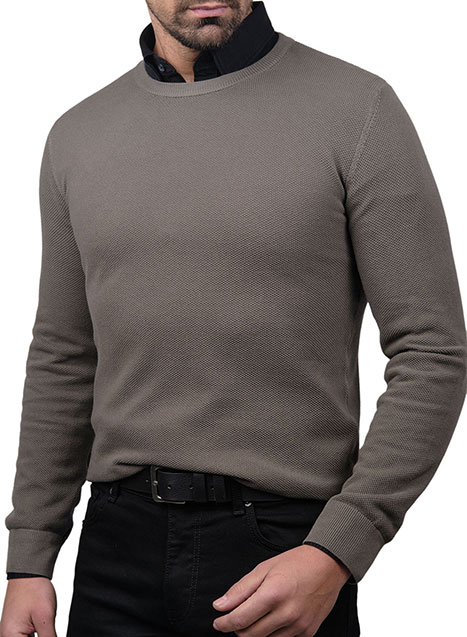 MEN'S ΠΟΥΛΟΒΕΡ MANETTI CASUAL  FANGO