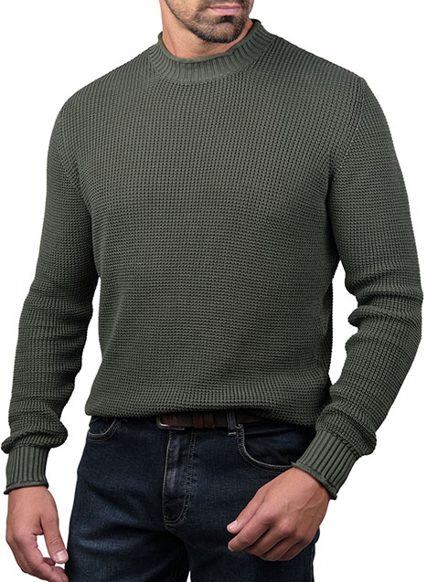 Ανδρικό Πουλόβερ Manetti casual khaki