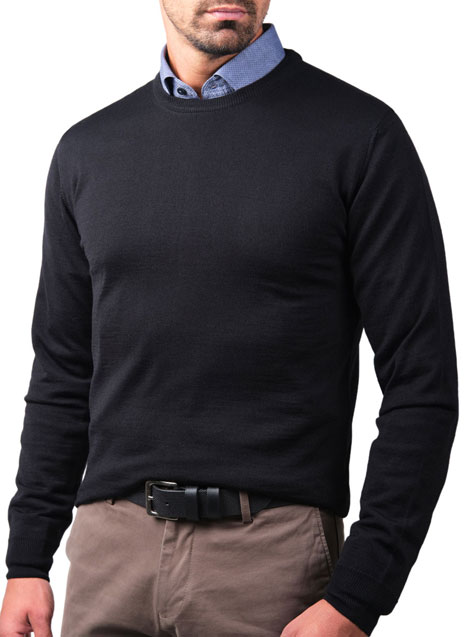 MEN'S ΠΟΥΛΟΒΕΡ MANETTI CASUAL  BLACK