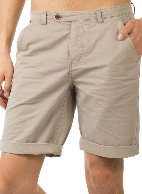 MEN'S CHINOS SHORTS PANTS MANETTI CASUAL  GREY BEIGE