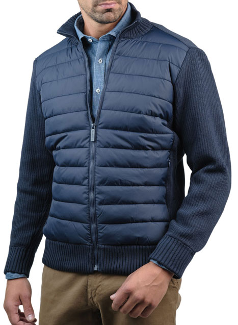 Ανδρικό Ζακέτα Jacket Manetti casual blue