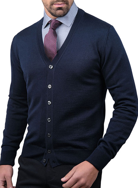 Ανδρικό Ζακετα με κουμπιά Manetti casual blue