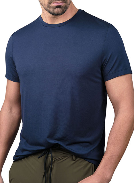 MEN'S T-SHIRT MANETTI TECH CASUAL  BLUE