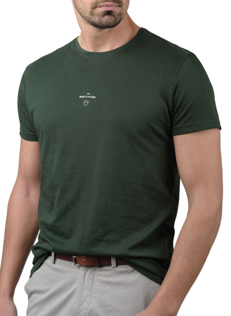 Ανδρικό T-shirt κοντό μανίκι Manetti casual green