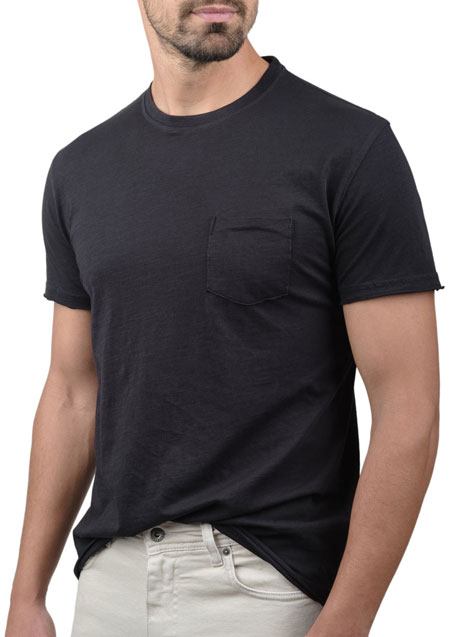 Ανδρικό T-shirt κοντό μανίκι Manetti casual black