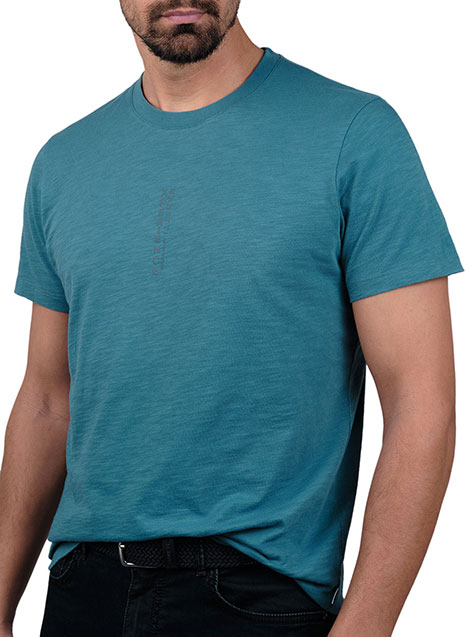 Ανδρικό T-Shirt Manetti casual sea green