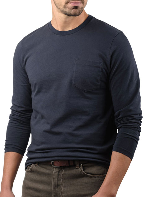 Ανδρικό Μπλούζα μακρύ μανίκι Manetti casual blue
