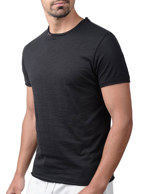 Ανδρικό T-shirt κοντό μανίκι Manetti casual black