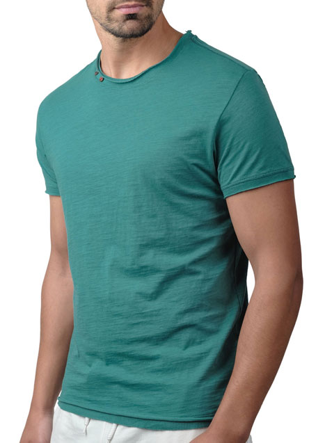 Ανδρικό T-shirt κοντό μανίκι Manetti casual mint