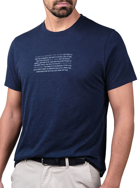 Ανδρικό T-Shirt Manetti casual navy blue