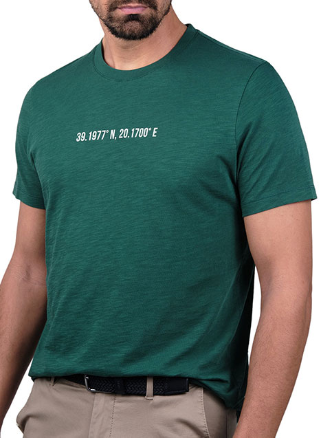 MEN'S TSHIRT MANETTI CASUAL  DARK GREEN