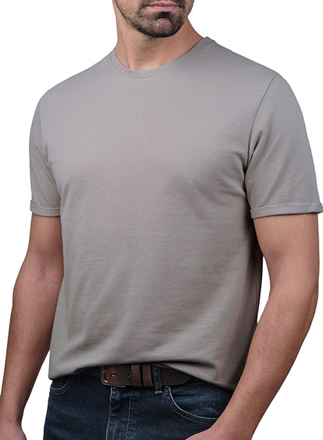 Ανδρικό T-shirt piquet Manetti casual grey