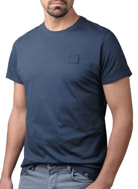 Ανδρικό T-shirt κοντό μανίκι Manetti casual blue