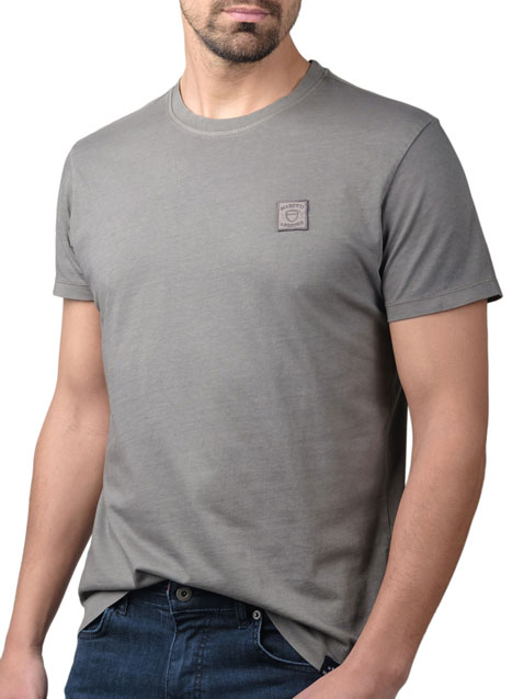 Ανδρικό T-shirt κοντό μανίκι Manetti casual grey