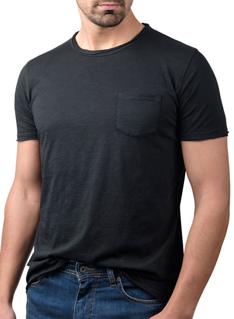Ανδρικό T-shirt κοντό μανίκι Manetti casual black