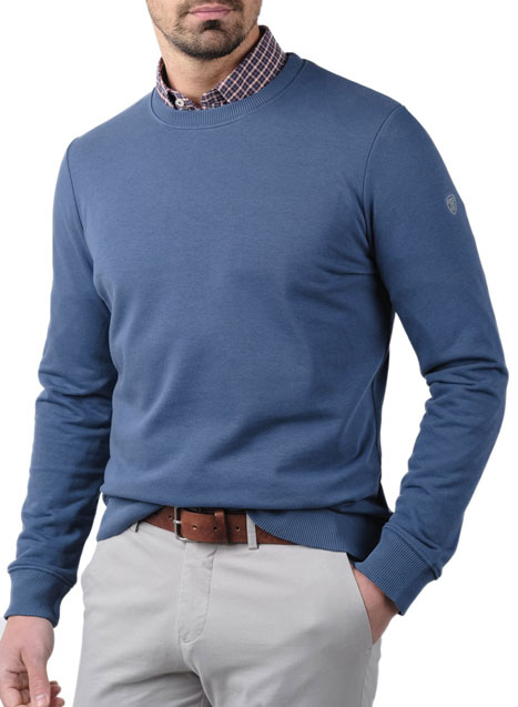 Ανδρικό Φούτερ λαιμόκοψη Manetti casual indigo