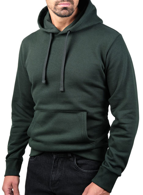 MEN'S HOODED SWEATSHIRT MANETTI CASUAL  GREEN