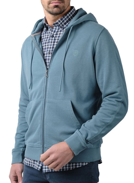 Ανδρικό Φουτερ με φερμουαρ Manetti casual mint