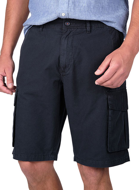Ανδρική Βερμούδα cargo garment dye casual blue