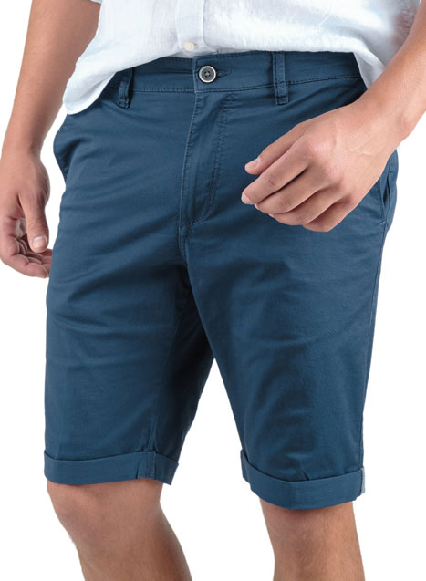 Ανδρική Βερμούδα chinos Manetti casual blue