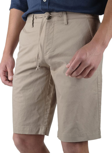 Ανδρική Βερμούδα chinos Manetti casual beige