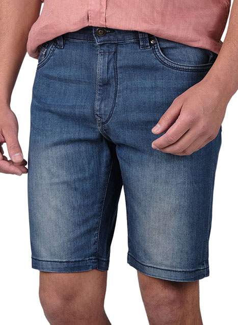 Ανδρική Jean βερμούδα Manetti casual blue