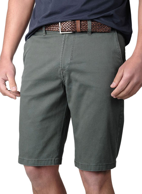 Ανδρική Βερμούδα chinos Manetti casual khaki green
