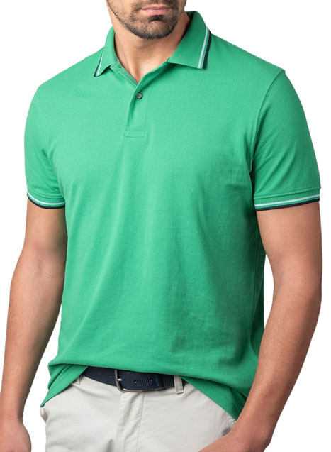 MEN'S MANETTI POLO CASUAL  GREEN