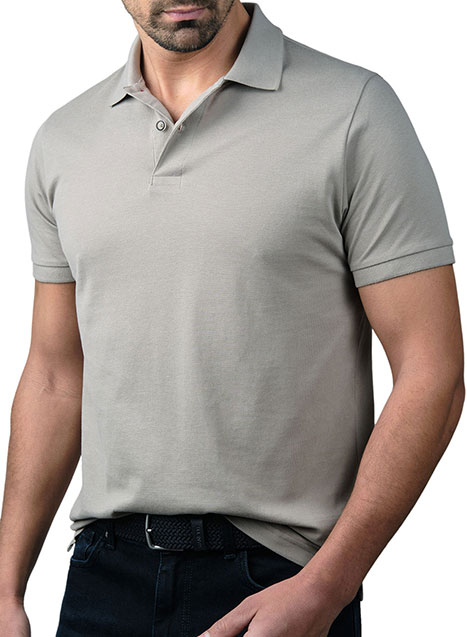 MEN'S MANETTI POLO CASUAL  GREY BEIGE