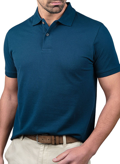 MEN'S MANETTI POLO CASUAL  BLUE