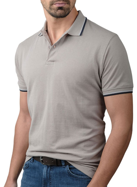 Ανδρικό Polo Manetti casual grey