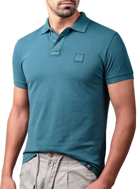 MEN'S MANETTI POLO CASUAL  PETROL