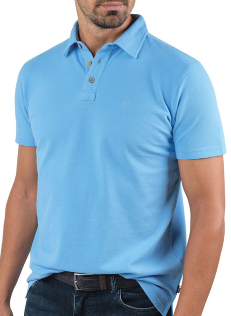 Ανδρικό Polo shirt Manetti casual light blue