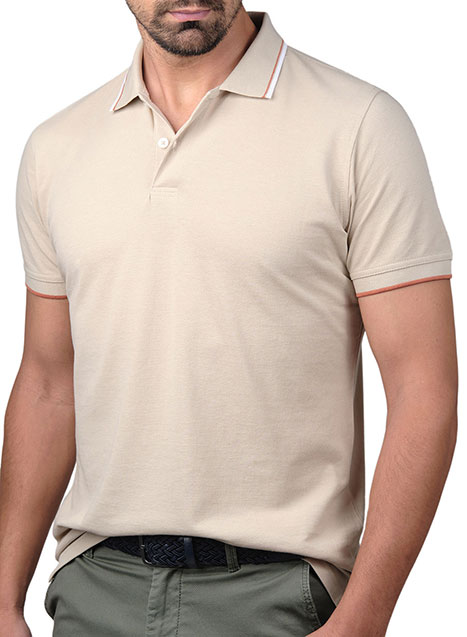 Ανδρικό Polo Manetti casual beige