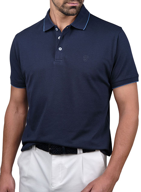 Ανδρικό Polo Manetti casual blue