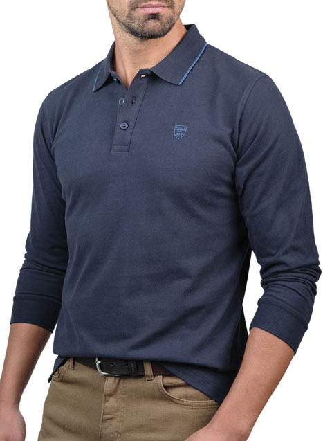 Ανδρικό Polo Manetti casual blue