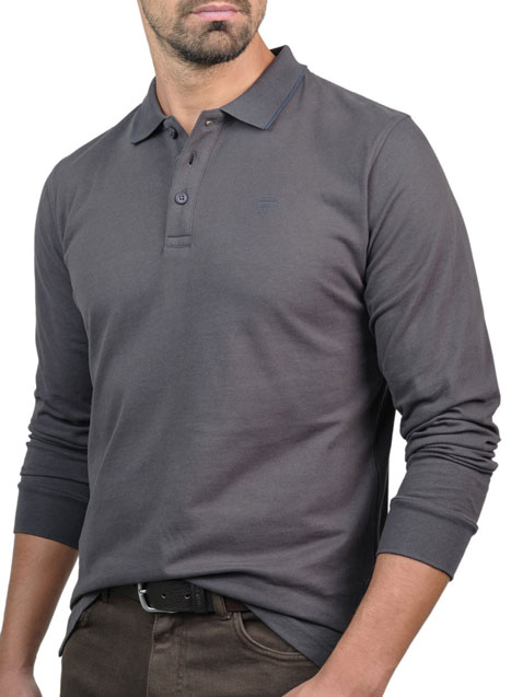 Ανδρικό Polo Manetti casual dark grey