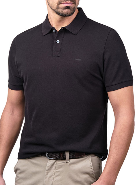 MEN'S MANETTI POLO CASUAL  BLACK