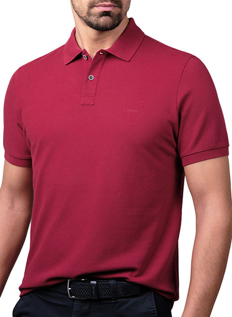 MEN'S MANETTI POLO CASUAL  RED