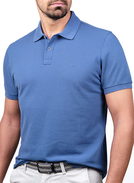 Ανδρικό Polo Manetti casual sky