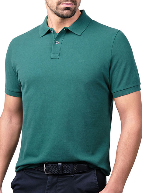 Ανδρικό Polo Manetti casual dark green