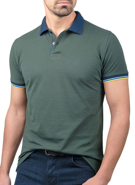 Ανδρικό Polo Manetti casual green