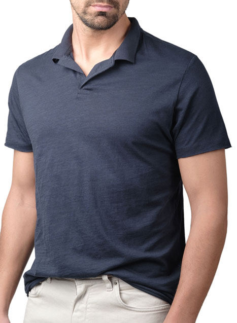 Ανδρικό Polo jersey Manetti casual blue