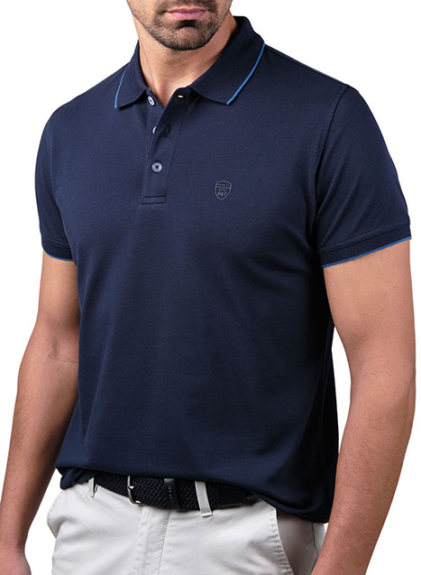 MEN'S MANETTI POLO CASUAL  NAVY BLUE