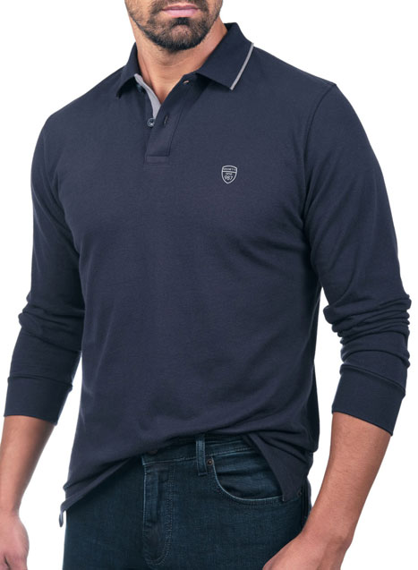 Ανδρικό Polo Manetti casual blue