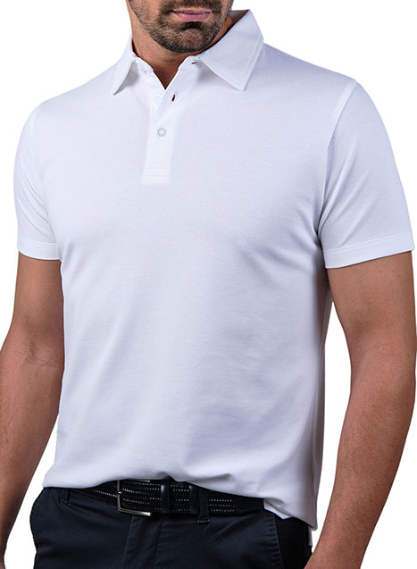 MEN'S MANETTI POLO CASUAL  WHITE